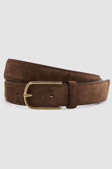 Reiss Tan Carrie Suede Belt