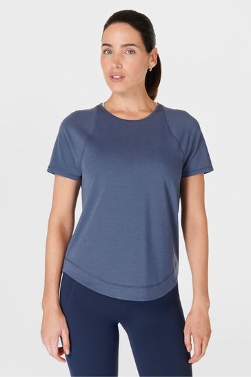 Sweaty Betty Endless Blue Breathe Easy T-Shirt