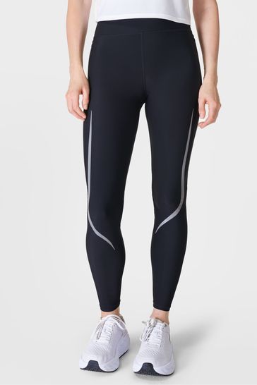 Sweaty Betty Black Full Length Zero Gravity Illuminate Run Leggings