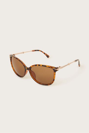 Monsoon Brown Tortoiseshell Square Sunglasses