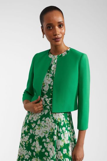 Green occasion jacket top