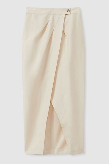 Reiss beige skirt outlet