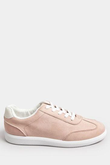 Yours Curve Pink Retro Trainers In Extra Wide EEE Fit