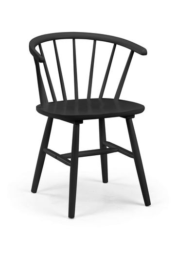 Julian Bowen Set of 2 Black Modena Dining Chairs