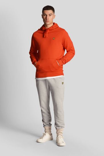 Lyle and scott red hoodie online