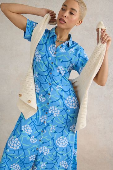 White stuff blue dress best sale