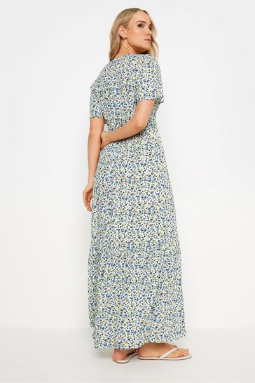 Buy Long Tall Sally White Short Sleeve Ditsy Maxi Dress from Next Bahrain