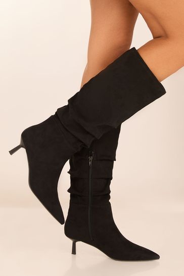 Kitten heel tall boots online