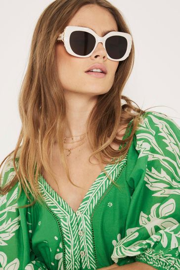 Buy River Island Green Midi V Neck Tea Dress from Next Kuwait