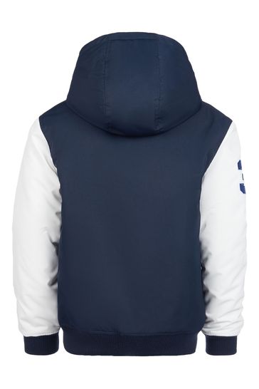 Boys hooded bomber jacket top