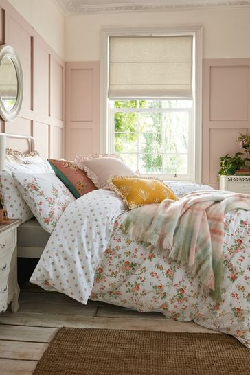 Antique Pink Mountney Garden Pillow Cases