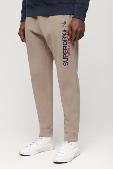 Superdry Nude Sportswear Logo Tapered Joggers