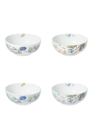 Designers Guild Porcelaine De Chine Pasta Cereal Bowls Set Of 4