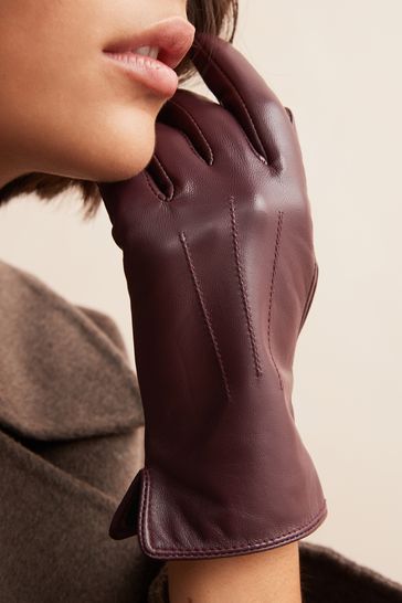 Buy Leather Gloves from the Laura Ashley online shop