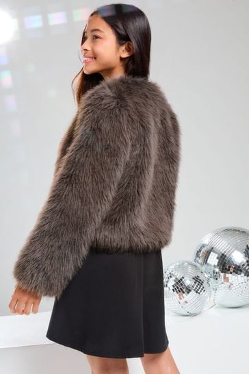 Lipsy faux fur coat shop