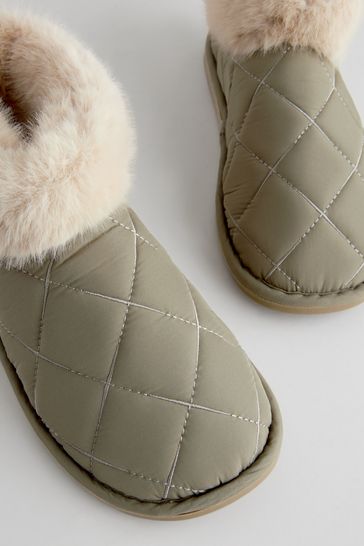 Quilted bootie slippers on sale