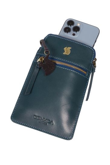 Conkca Bambino Leather Cross-Body Phone Bag