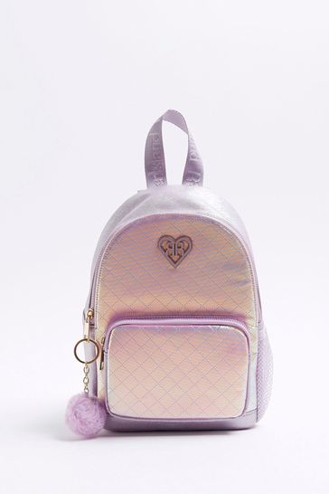 River Island Purple Girls Iridescent Backpack