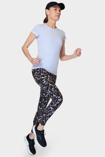 Buy Sweaty Betty Black Electric Texture Print Full Length Power Workout  Leggings from Next USA