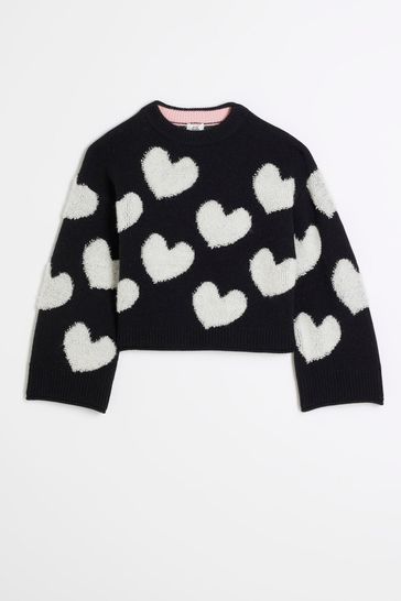 River island black and white jumper hotsell