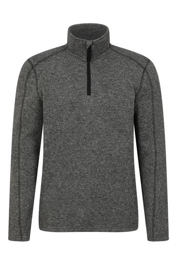 Mountain Warehouse Grey Mens Idris II Half Zip Fleece