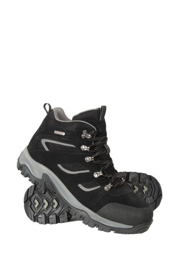 Mountain Warehouse Black Voyage Mens Waterproof Walking Boots
