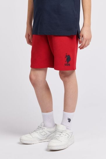 Nike sweat shorts red sale