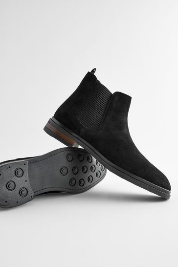 Next black suede boots hot sale