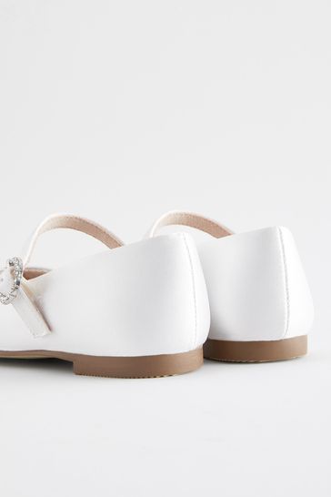White flat shoes wide fit shop