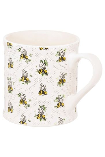 Cath Kidston Cream Provence Bee Mollie Mug Set Of 4