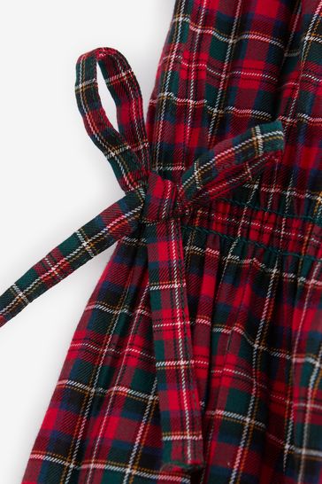 Checked tartan dress top