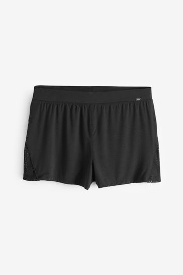 Calvin Klein Single Tab Sleep Black Shorts