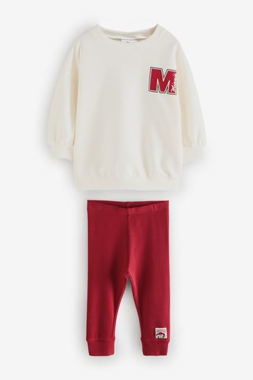 Buy Cream Christmas Disney Minnie Mouse 100 Cotton Top and Leggings Set 3mths 7yrs from Next Saudi Arabia