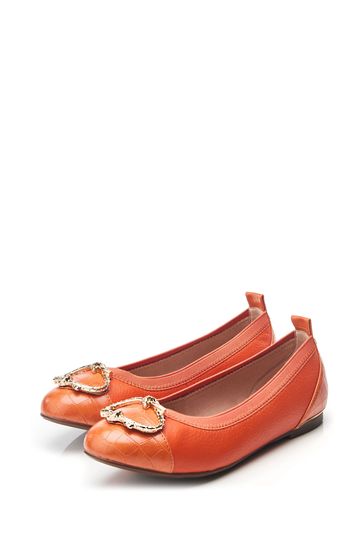 Buy Moda in Pelle Fairy Elasticated Ballet White Pumps With Trim from Next Kuwait