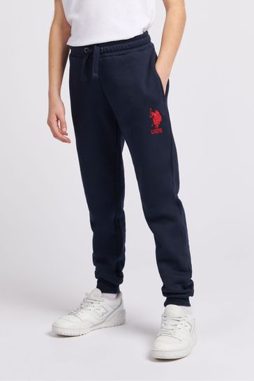 Buy U.S. Polo Assn. Blue Dark Boys Player 3 Joggers from Next Bahrain