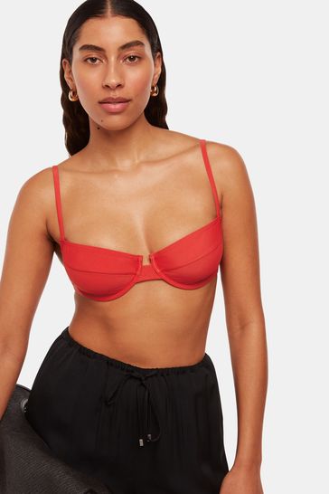 Whistles Red Lillie Underwire Bikini Top