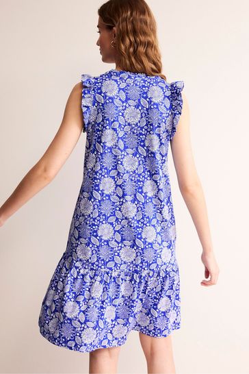 Buy Boden Blue Daisy Jersey Short Tier Dress from Next Canada
