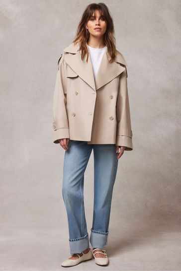 Mint velvet cropped pea coat best sale