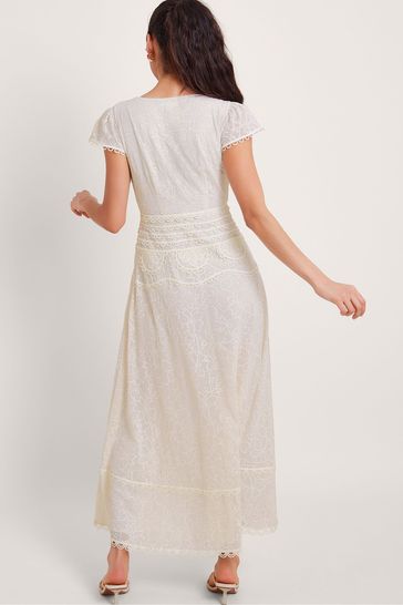 Monsoon Cream Irene Broderie Dress