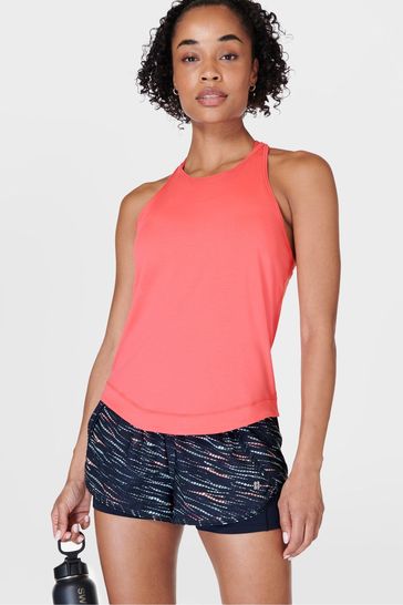 Sweaty Betty Coral Pink Breathe Easy Run Vest