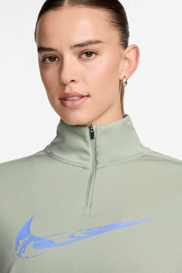 Buy Nike Swoosh Half Zip Long Sleeve Running Top from Next Turkey
