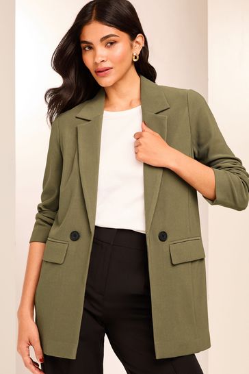 Khaki green blazer cheap