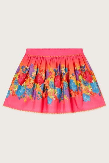 Monsoon Pink Ombre Floral Skirt