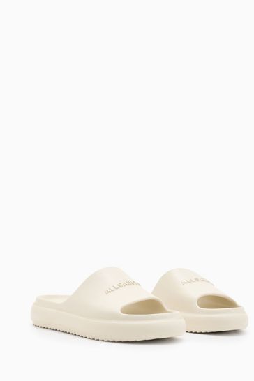 Dune fashion white sliders