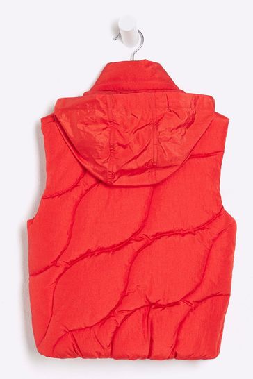 Boys red gilet new arrivals