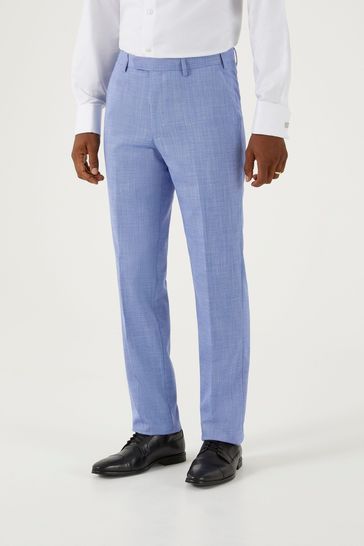 Skopes Sky Blue Redding Tailored Fit Suit Trousers