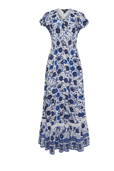 Buy Long Tall Sally Floral Print Front Split Maxi Dress from Next Bahrain