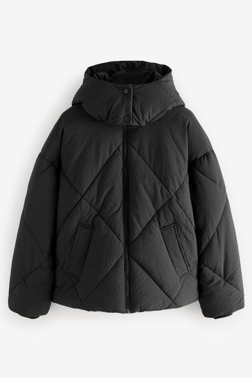 Next black puffer jacket clearance