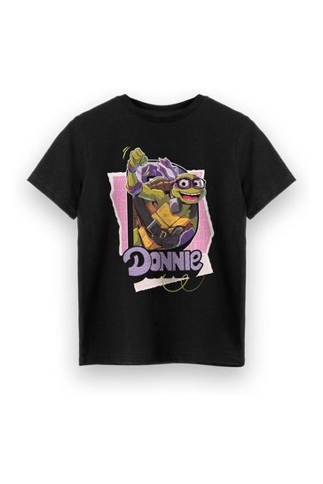 Vanilla Underground Donnie Black Boys Teenage Mutant Ninja Turtles T-Shirt