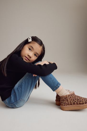 Fur lined short boots 2025